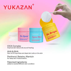 Yukazan POP! Be Bright Brightening Toner Pad 60'S / Soothing / pH Balancing / Skin care / Face / Moisturizing