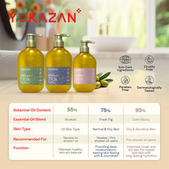 Yukazan 75% Hydrating Shower Oil (500ml)