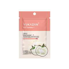 Yukazan Vit Tomato+ Brightening Supplement 4's - Collagen, White Tomato, Oryza Ceramide Chewable Tablet - Oral Sunblock