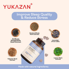 Yukazan Beauté Slzzp 4s Promote Quality Sleep Supplement / Deep Sleep / Reduce Anxiety / Stress