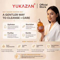 Yukazan 55% Purification Shower Oil (500ml)