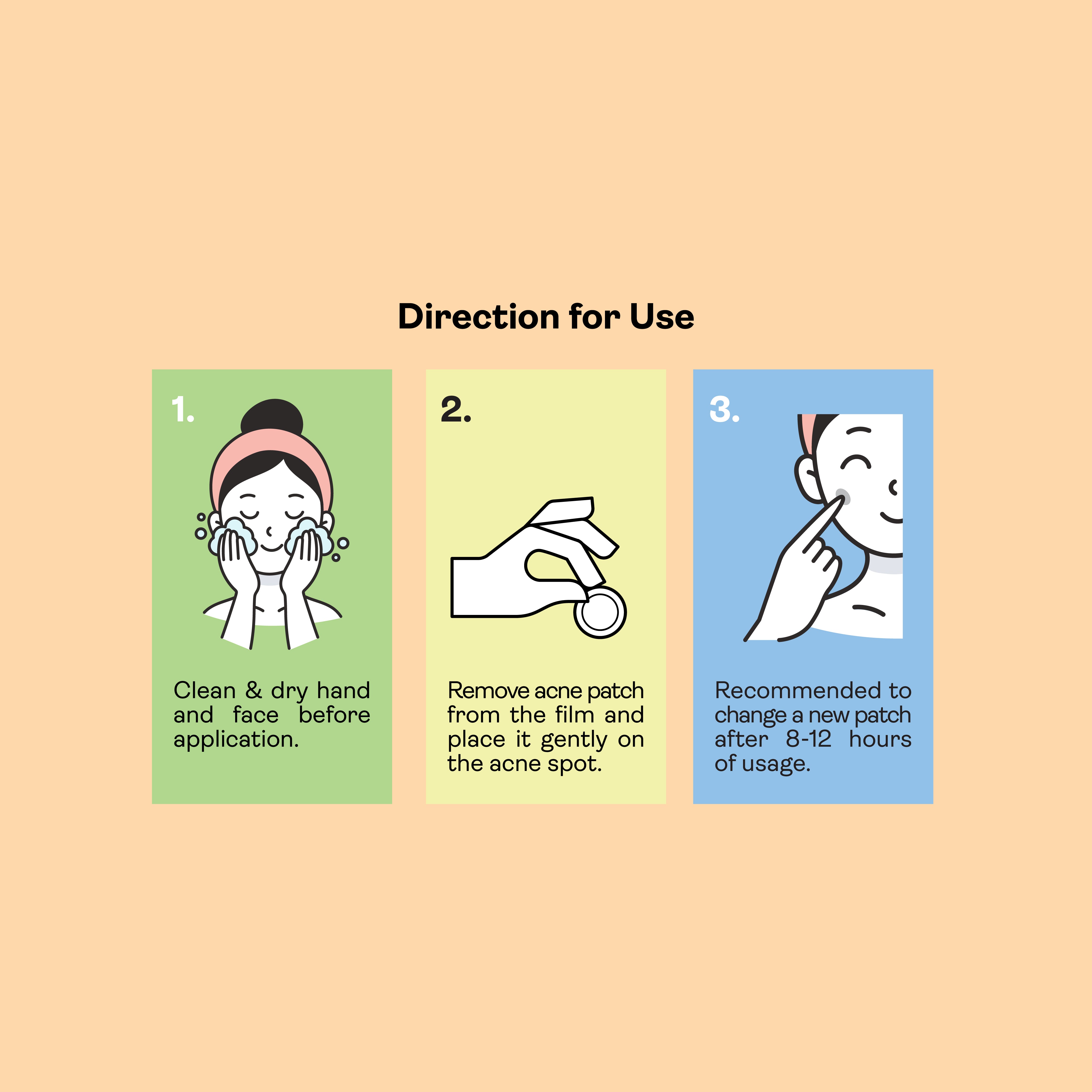 【Yukazan x Butterbear】 Hydrocolloid Acne Healing Patch 30's Pimple Patch