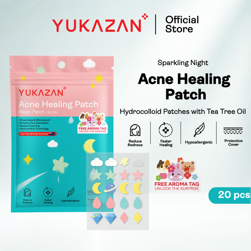 Yukazan Hydrocolloid Acne Healing Patch 20's