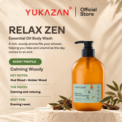 Yukazan Relax Zen Essential Oil Body Wash (500ml)