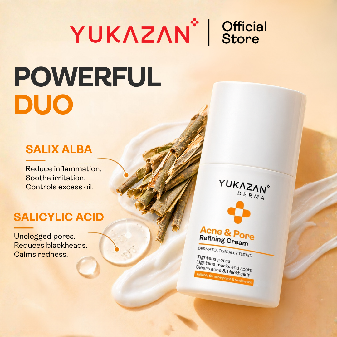 Yukazan Derma Refining Cream Acne & Pore 5ml Acne Removal Cream - Reduce acne in 7 days