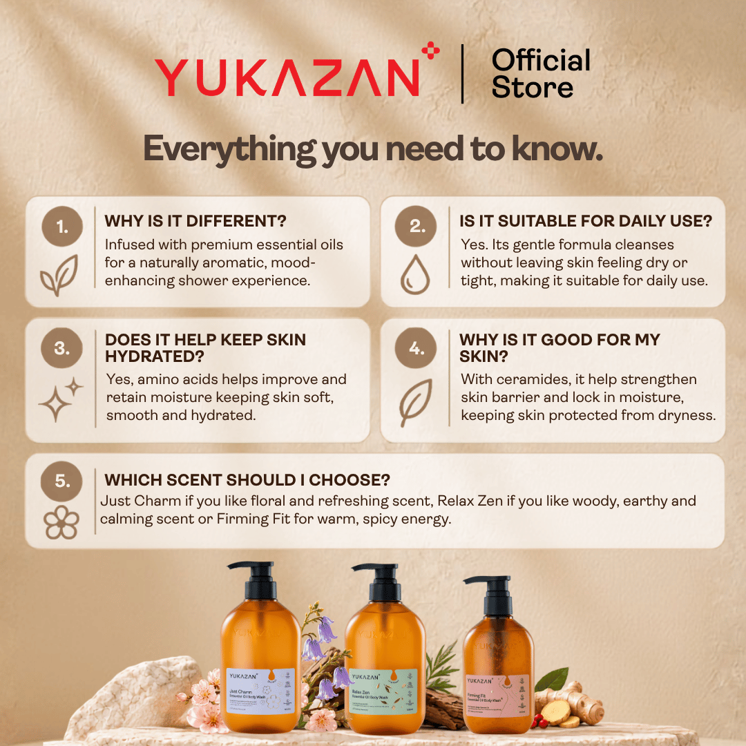 Yukazan Relax Zen Essential Oil Body Wash (500ml)