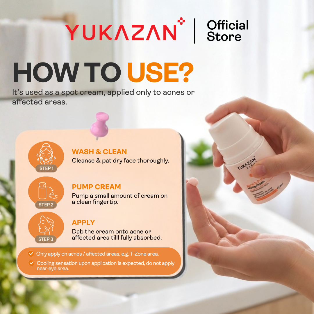 Yukazan Derma Refining Cream Acne & Pore 5ml Acne Removal Cream - Reduce acne in 7 days