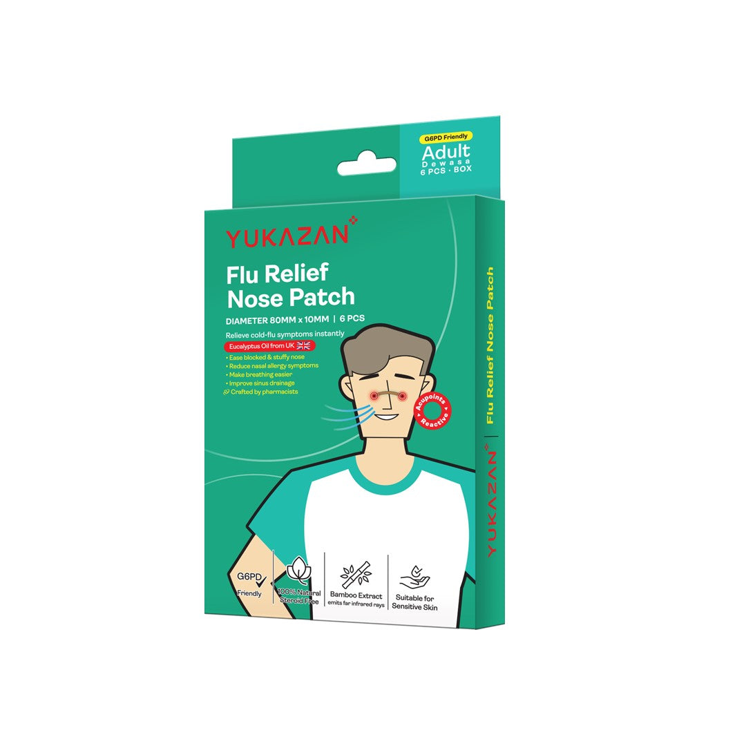 Yukazan Adult Flu Relief Nose Patch 6'S