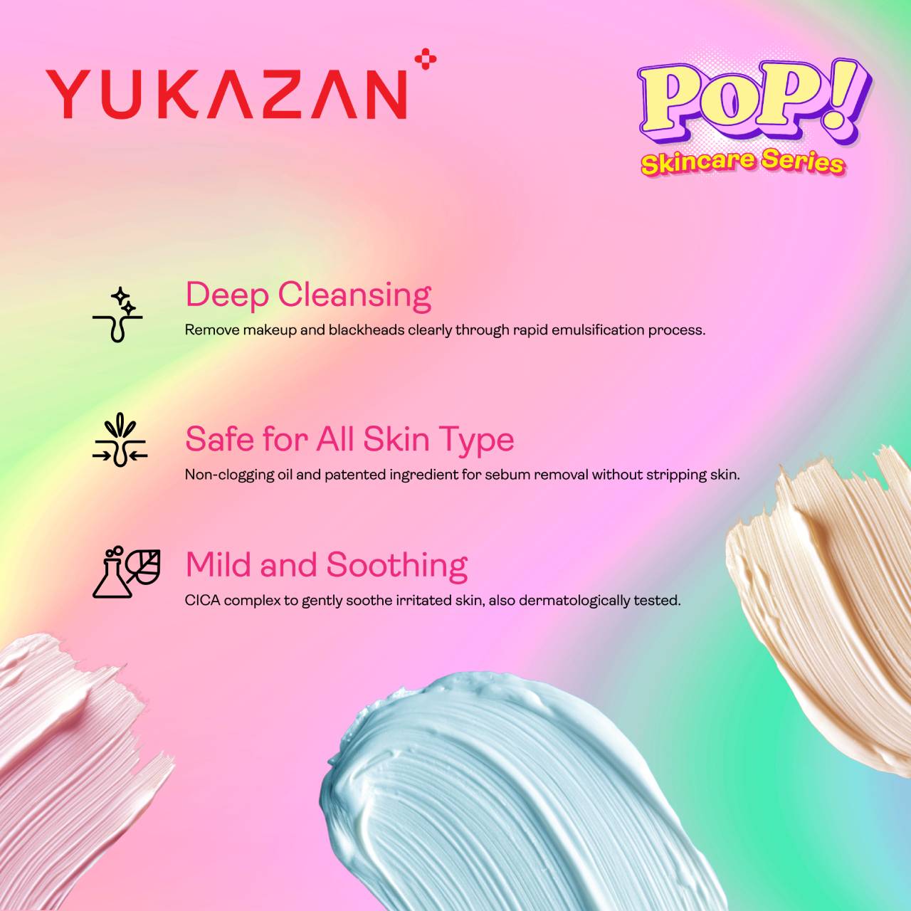 Yukazan POP! Glow Brightening Cleansing Balm Make Up Remover 50ml / Remove Waterproof Make Up / Cleanser