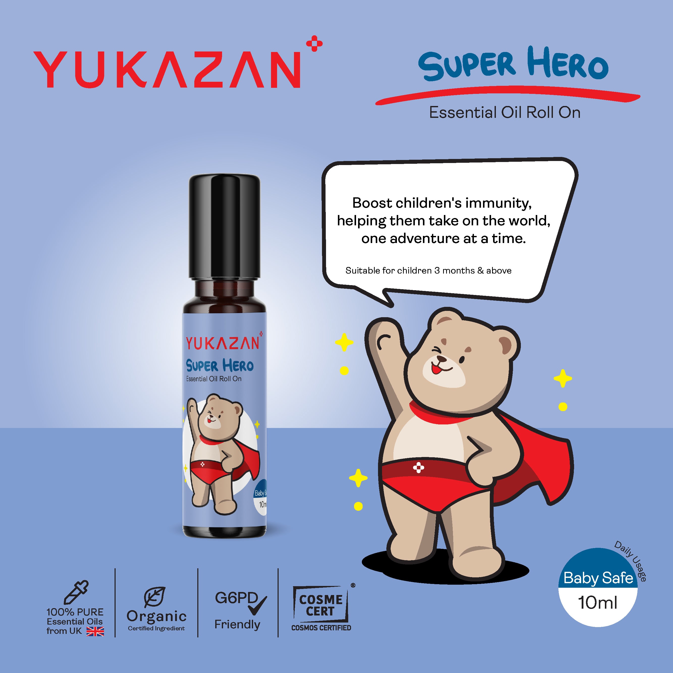 Yukazan 100% Pure Essential Oil Roll On (10ml)