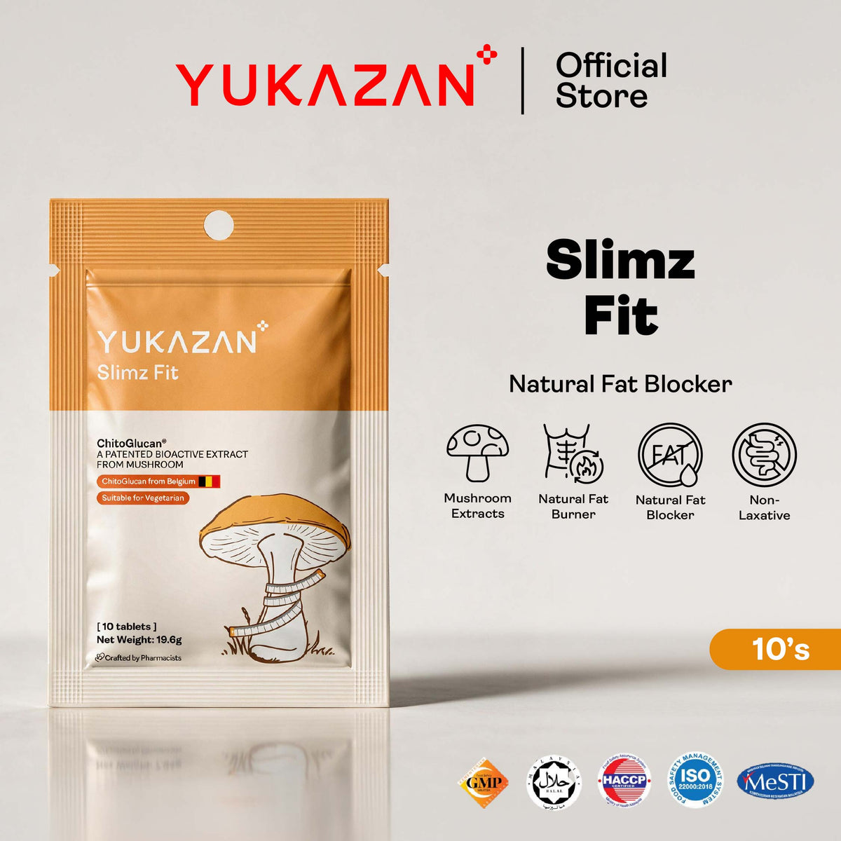 Yukazan Slimz Fit 10's Natural Fat Burner and Slimming Supplement. Stay Slim, Burn Fat Naturally