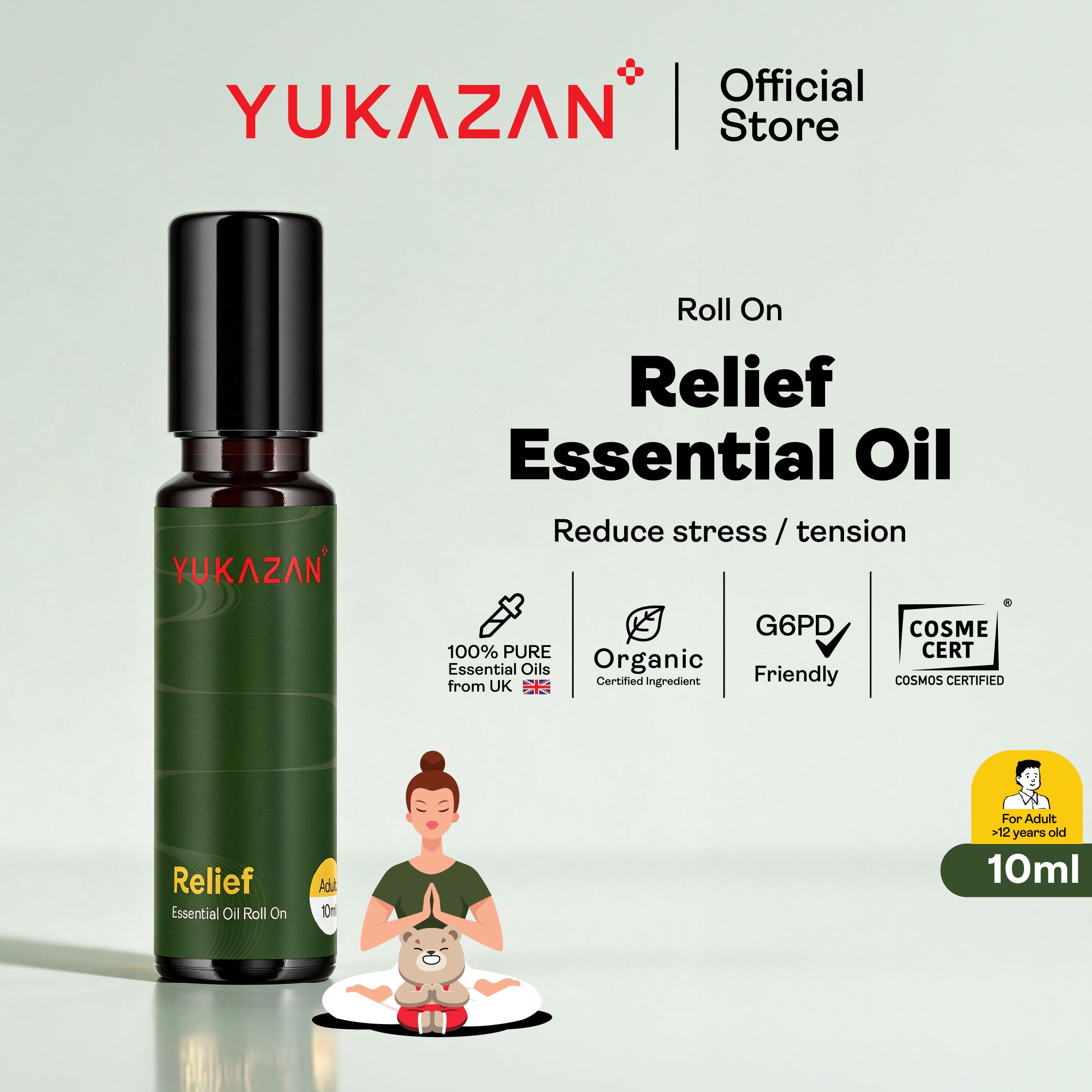 Yukazan 100% Pure Essential Oil Roll On (10ml)