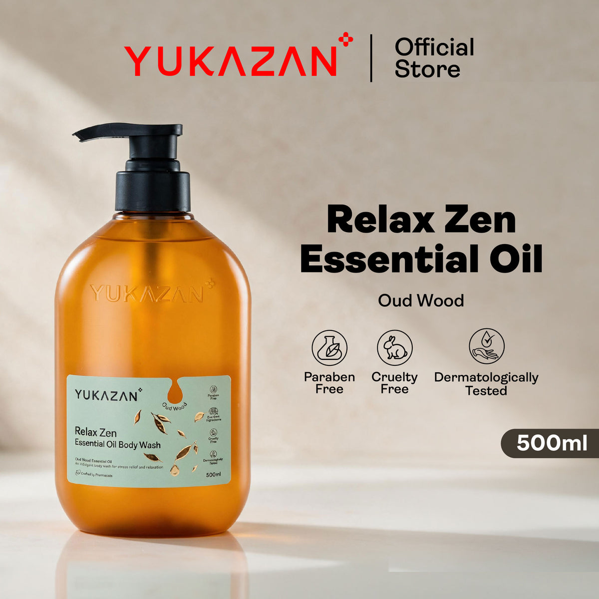 Yukazan Relax Zen Essential Oil Body Wash (500ml)