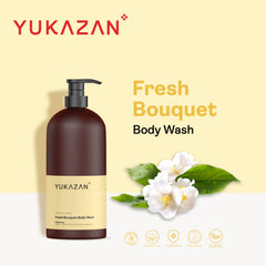 Yukazan Fresh Bouquet Body Wash 1000ml Shower Foam / Antibacterial and Alcohol Free / Body Shampoo - Yukazan Official Store